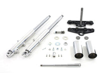 Load image into Gallery viewer, 41mm Chrome Fork Assembly with Polished Sliders<br /><span class="skuNo">24-0756</span><br /><span class="titleYears">FL 1960-66 </span>