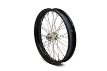 Load image into Gallery viewer, 18"WR Front Spool Wheel Black (stainless steel spokes)<br /><span class="skuNo">52-0013</span><br /><span class="titleYears">WR 1941-52 </span>