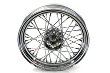 Load image into Gallery viewer, 16 inch x 3.00 inch Replica F-H Star Hub Wheel Chrome (chrome spokes)<br /><span class="skuNo">52-0100</span><br /><span class="titleYears">EL 1936-40 • FL 1941-66 • UL 1937-48 • WL 1936-52 </span>