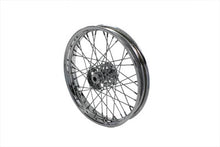 Load image into Gallery viewer, 18 inch X 2.15 inch Replica Front or Rear Spoke Wheel (chrome spokes)<br /><span class="skuNo">52-0876</span><br /><span class="titleYears">EL 1936-40 • FL 1941-66 • UL 1937-48 </span>