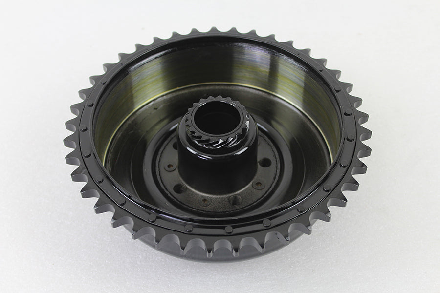 Rear Brake Drum Black with Sprocket