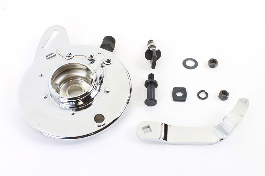 45  Rear Brake Backing Plate Kit Chrome