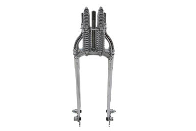 18 inch Offset Spring Fork Assembly Chrome