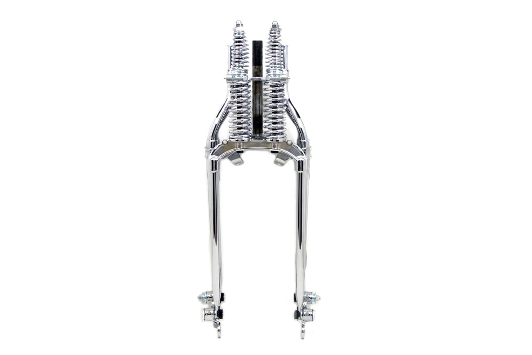 18 inch Inline Spring Fork Assembly Chrome