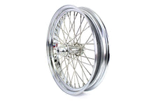 Load image into Gallery viewer, XR 750 19&#34;x 3.00&#34;Rear Flat Track Wheel (stainless steel spokes)&lt;br  /&gt;&lt;span class=&quot;skuNo&quot;&gt;52-0071&lt;/span&gt;&lt;br /&gt;&lt;span class=&quot;titleYears&quot;&gt;W 1937-52  • K 1952-56  • XL 1957-78  • XR 1970-84 &lt;/span&gt;

