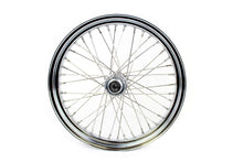 Load image into Gallery viewer, XR 750 19&#34;x 3.00&#34;Rear Flat Track Wheel (stainless steel spokes)&lt;br  /&gt;&lt;span class=&quot;skuNo&quot;&gt;52-0071&lt;/span&gt;&lt;br /&gt;&lt;span class=&quot;titleYears&quot;&gt;W 1937-52  • K 1952-56  • XL 1957-78  • XR 1970-84 &lt;/span&gt;
