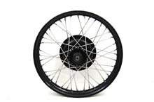 Load image into Gallery viewer, 18 inch x 2.15 inch Front Wheel Assembly (stainless steel spokes)&lt;br  /&gt;&lt;span class=&quot;skuNo&quot;&gt;52-0758&lt;/span&gt;&lt;br /&gt;&lt;span class=&quot;titleYears&quot;&gt;WL 1937-52  • WLD 1937-42  • WLA 1940-45  • WLC 1942-43 &lt;/span&gt;
