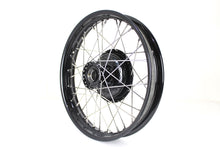 Load image into Gallery viewer, 18 inch x 2.15 inch Front Wheel Assembly (stainless steel spokes)&lt;br  /&gt;&lt;span class=&quot;skuNo&quot;&gt;52-0770&lt;/span&gt;&lt;br /&gt;&lt;span class=&quot;titleYears&quot;&gt;WL 1937-52  • WLD 1937-42  • WLA 1940-45  • WLC 1942-43 &lt;/span&gt;
